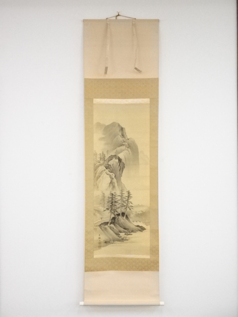 伊藤寛城筆 山水 肉筆絹本掛軸（保護箱） | 宗 sou::お茶道具・着物のお店
